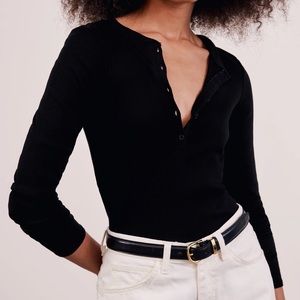 NWT Nili Lotan Jordan Henley Tee